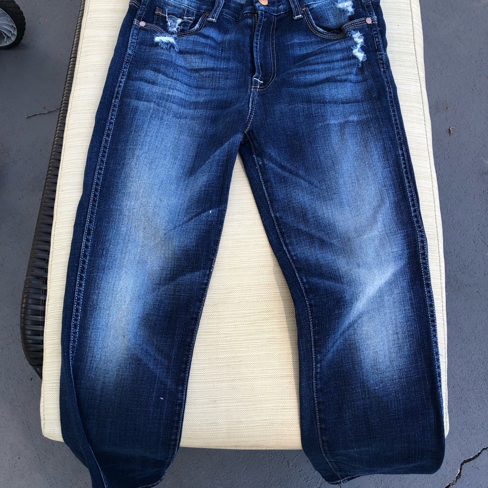 5 pairs seven for all mankind jeans - size 28. Kimmie crop. ankle.vintage.Skinny